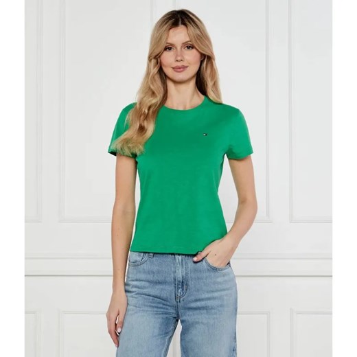 Tommy Hilfiger T-shirt | Slim Fit ze sklepu Gomez Fashion Store w kategorii Bluzki damskie - zdjęcie 184350427