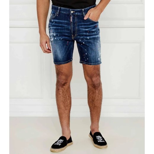 Dsquared2 Jeansowe szorty Marine | Slim Fit ze sklepu Gomez Fashion Store w kategorii Spodenki męskie - zdjęcie 184350515