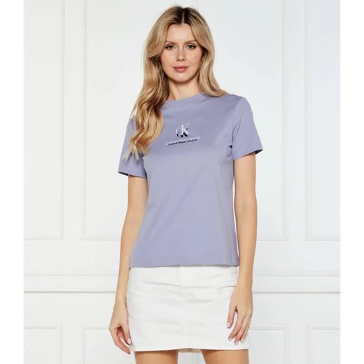 Calvin Klein Jeans T-shirt | Regular Fit ze sklepu Gomez Fashion Store w kategorii Bluzki damskie - zdjęcie 184350518