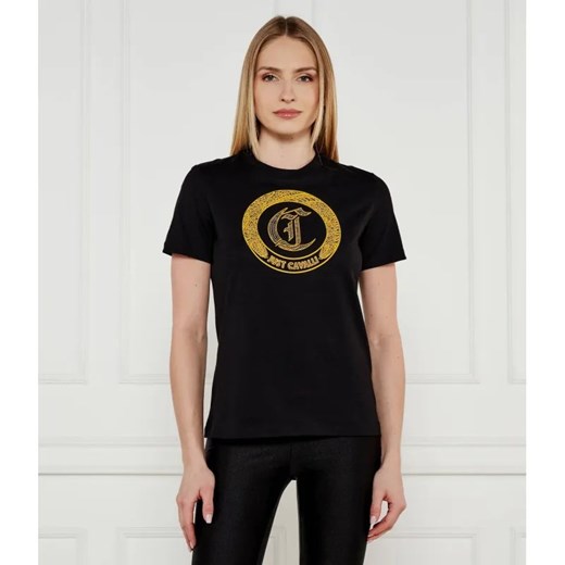 Just Cavalli T-shirt | Regular Fit ze sklepu Gomez Fashion Store w kategorii Bluzki damskie - zdjęcie 184350626
