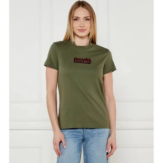 Pinko T-shirt TRAPANI | Regular Fit ze sklepu Gomez Fashion Store w kategorii Bluzki damskie - zdjęcie 184350627