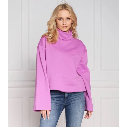 Karl Lagerfeld Bluza ikonik2.0 high neck | Oversize fit ze sklepu Gomez Fashion Store w kategorii Bluzy damskie - zdjęcie 184350666