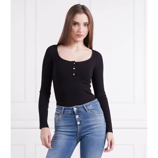 GUESS Bluzka KARLEE JEWEL | Slim Fit ze sklepu Gomez Fashion Store w kategorii Bluzki damskie - zdjęcie 184350688