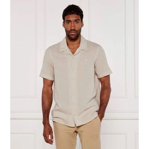 Calvin Klein Lniana koszula | Regular Fit ze sklepu Gomez Fashion Store w kategorii Koszule męskie - zdjęcie 184350727