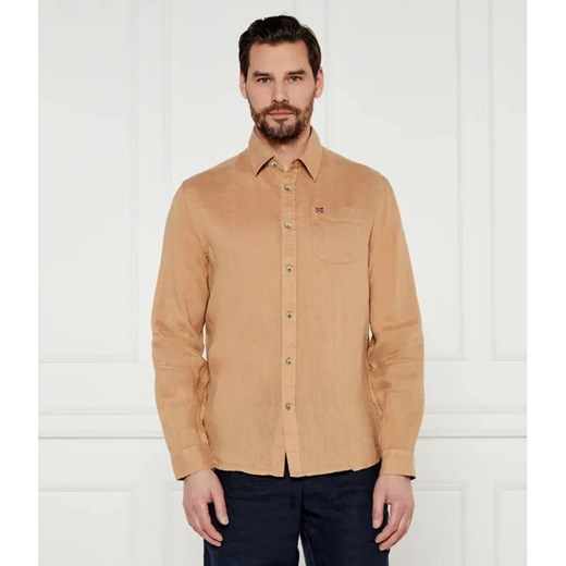 Napapijri Lniana koszula | Regular Fit ze sklepu Gomez Fashion Store w kategorii Koszule męskie - zdjęcie 184350756