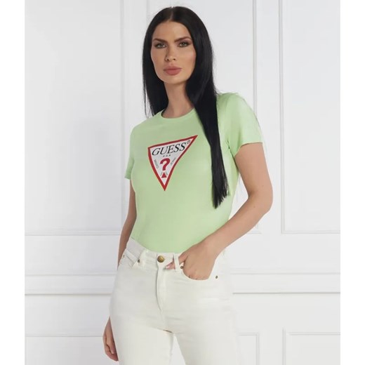 GUESS T-shirt | Regular Fit ze sklepu Gomez Fashion Store w kategorii Bluzki damskie - zdjęcie 184350779