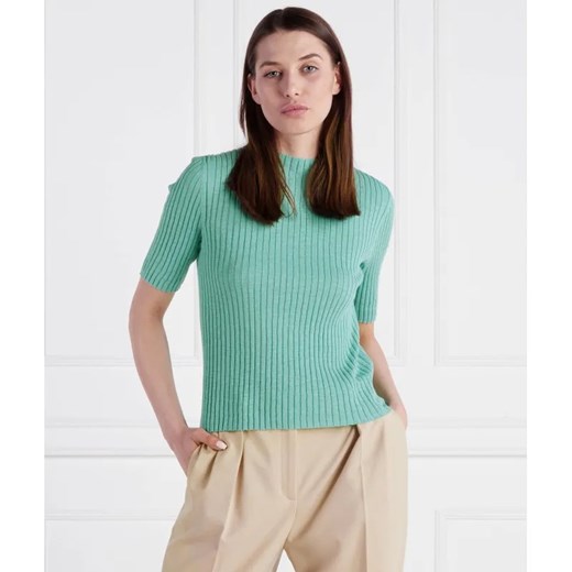 Marc O' Polo Sweter Pullover cropped | Regular Fit | z dodatkiem lnu ze sklepu Gomez Fashion Store w kategorii Swetry damskie - zdjęcie 184350837