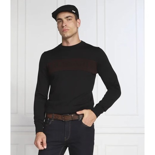 Trussardi Sweter | Regular Fit | z dodatkiem wełny ze sklepu Gomez Fashion Store w kategorii Swetry męskie - zdjęcie 184350846