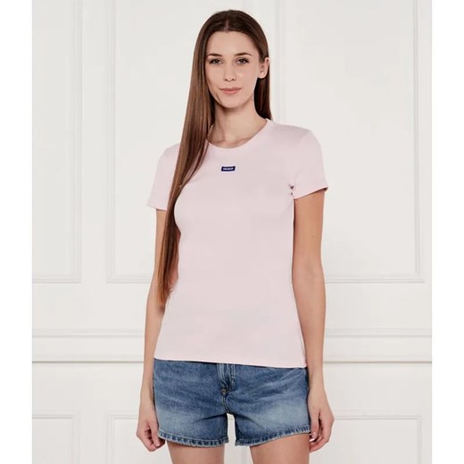 Hugo Blue T-shirt Easy | Slim Fit ze sklepu Gomez Fashion Store w kategorii Bluzki damskie - zdjęcie 184350878