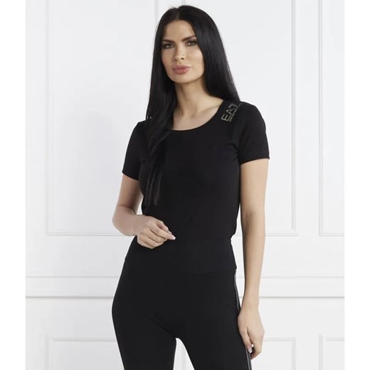 EA7 T-shirt | Regular Fit ze sklepu Gomez Fashion Store w kategorii Bluzki damskie - zdjęcie 184350906