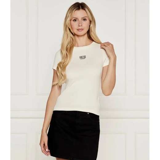 Guess Jeans T-shirt | Slim Fit ze sklepu Gomez Fashion Store w kategorii Bluzki damskie - zdjęcie 184350917