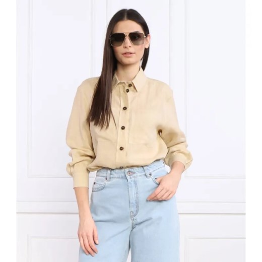 Marella SPORT Lniana koszula | Regular Fit ze sklepu Gomez Fashion Store w kategorii Koszule damskie - zdjęcie 184350945