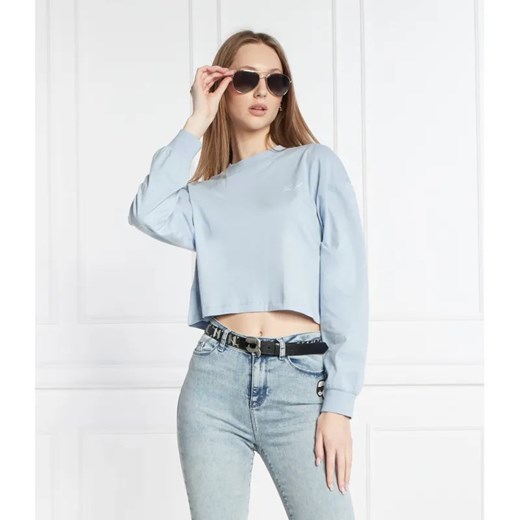Karl Lagerfeld Bluza signature | Cropped Fit Karl Lagerfeld L Gomez Fashion Store promocyjna cena