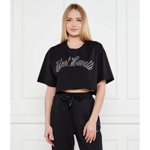 Just Cavalli T-shirt | Cropped Fit ze sklepu Gomez Fashion Store w kategorii Bluzki damskie - zdjęcie 184351027