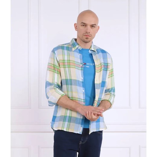Tommy Hilfiger Lniana koszula | Regular Fit ze sklepu Gomez Fashion Store w kategorii Koszule męskie - zdjęcie 184351316