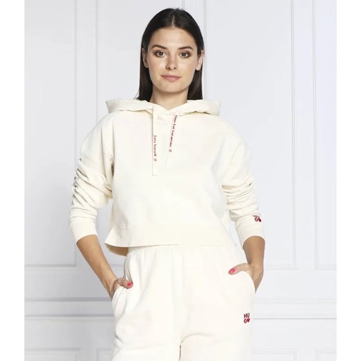 HUGO Bluza Dimalaya | Cropped Fit ze sklepu Gomez Fashion Store w kategorii Bluzy damskie - zdjęcie 184351345