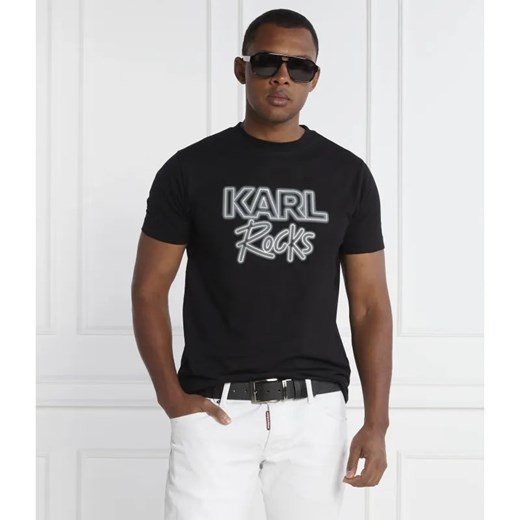 Karl Lagerfeld T-shirt CREWNECK | Regular Fit ze sklepu Gomez Fashion Store w kategorii T-shirty męskie - zdjęcie 184351859