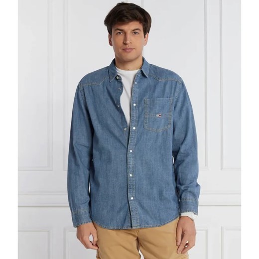 Tommy Jeans Koszula | Relaxed fit | denim ze sklepu Gomez Fashion Store w kategorii Koszule męskie - zdjęcie 184351888