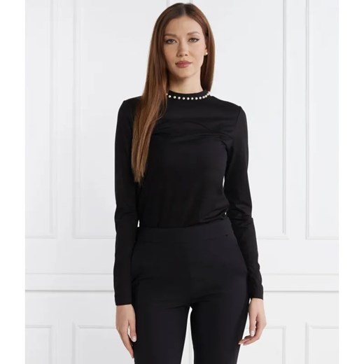 Karl Lagerfeld Bluzka lslv embellished | Regular Fit ze sklepu Gomez Fashion Store w kategorii Bluzki damskie - zdjęcie 184351906