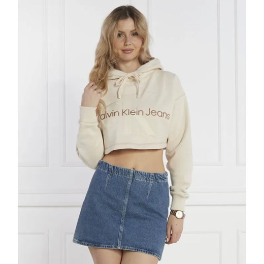 Calvin Klein Jeans Bluza | Cropped Fit ze sklepu Gomez Fashion Store w kategorii Bluzy damskie - zdjęcie 184351945