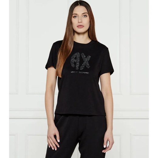 Armani Exchange T-shirt | Regular Fit ze sklepu Gomez Fashion Store w kategorii Bluzki damskie - zdjęcie 184352068