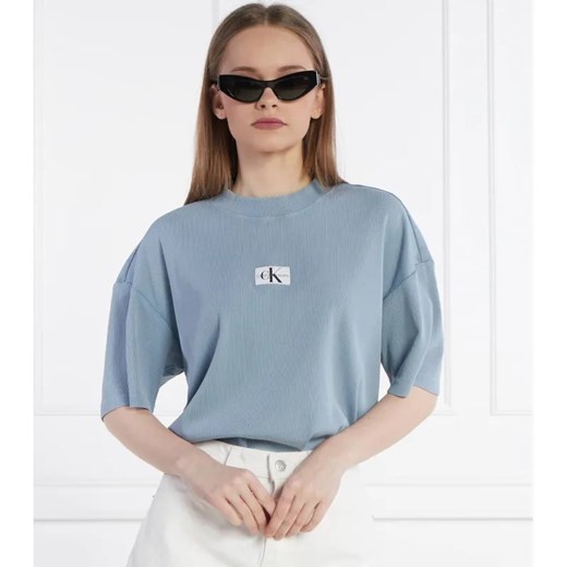 Calvin Klein Jeans T-shirt | Boyfriend fit ze sklepu Gomez Fashion Store w kategorii Bluzki damskie - zdjęcie 184352089
