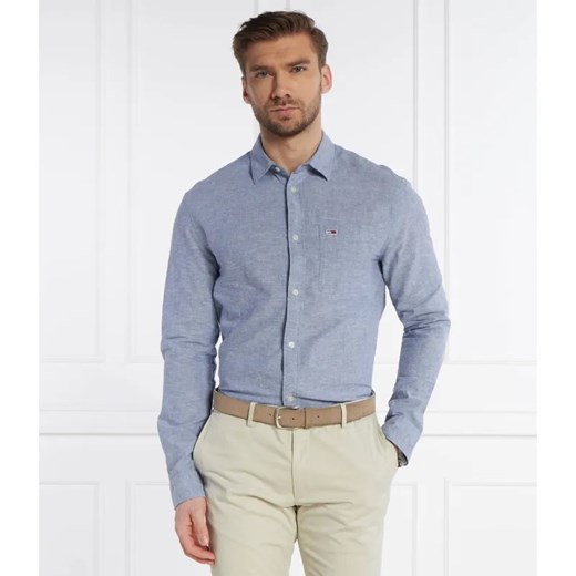 Tommy Jeans Koszula | Regular Fit | z dodatkiem lnu ze sklepu Gomez Fashion Store w kategorii Koszule męskie - zdjęcie 184352115