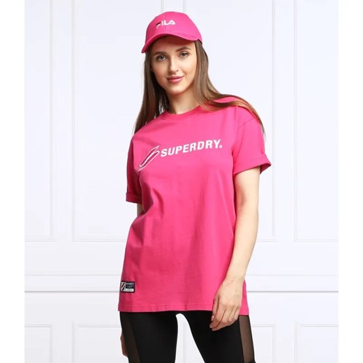 Superdry T-shirt CODE SL APPLIQUE | Loose fit ze sklepu Gomez Fashion Store w kategorii Bluzki damskie - zdjęcie 184352116