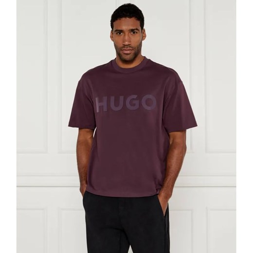 HUGO T-shirt Dinkee | Oversize fit ze sklepu Gomez Fashion Store w kategorii T-shirty męskie - zdjęcie 184352129