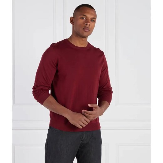 BOSS BLACK Wełniany sweter Leno-P | Slim Fit ze sklepu Gomez Fashion Store w kategorii Swetry męskie - zdjęcie 184352288