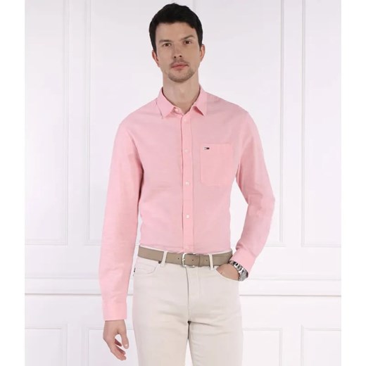 Tommy Jeans Lniana koszula | Regular Fit ze sklepu Gomez Fashion Store w kategorii Koszule męskie - zdjęcie 184352307