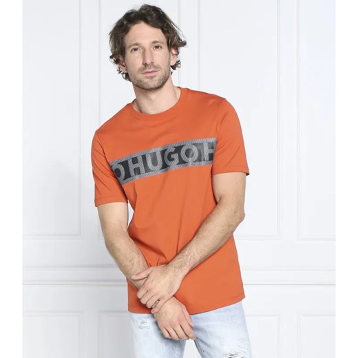 HUGO T-shirt Dinotto | Regular Fit ze sklepu Gomez Fashion Store w kategorii T-shirty męskie - zdjęcie 184352377
