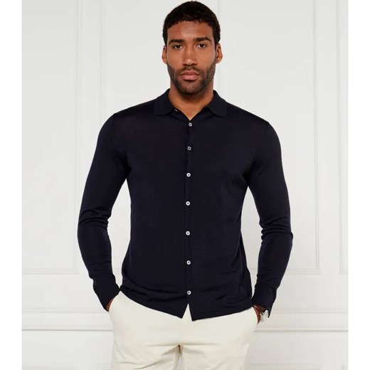 van Laack Wełniana koszula SAFINO | Slim Fit ze sklepu Gomez Fashion Store w kategorii Koszule męskie - zdjęcie 184352395