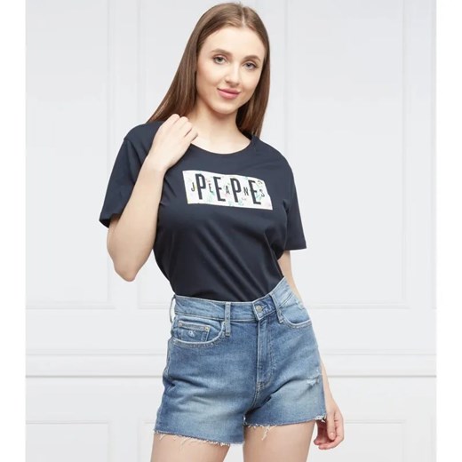 Pepe Jeans London T-shirt PATSY | Regular Fit ze sklepu Gomez Fashion Store w kategorii Bluzki damskie - zdjęcie 184352428
