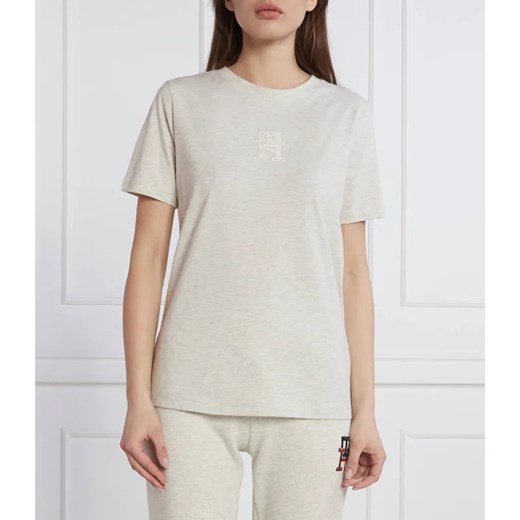 Tommy Hilfiger T-shirt TH APPLIQUE | Regular Fit ze sklepu Gomez Fashion Store w kategorii Bluzki damskie - zdjęcie 184352497