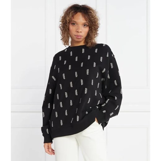 HUGO Bluza Deroxane | Regular Fit ze sklepu Gomez Fashion Store w kategorii Bluzy damskie - zdjęcie 184352516