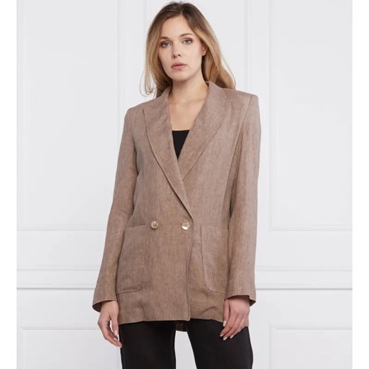 Marella Lniana marynarka METEORA | Regular Fit ze sklepu Gomez Fashion Store w kategorii Marynarki damskie - zdjęcie 184352527