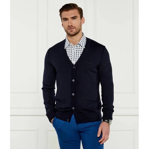 BOSS ORANGE Wełniany kardigan Avac_CD | Regular Fit ze sklepu Gomez Fashion Store w kategorii Swetry męskie - zdjęcie 184352559