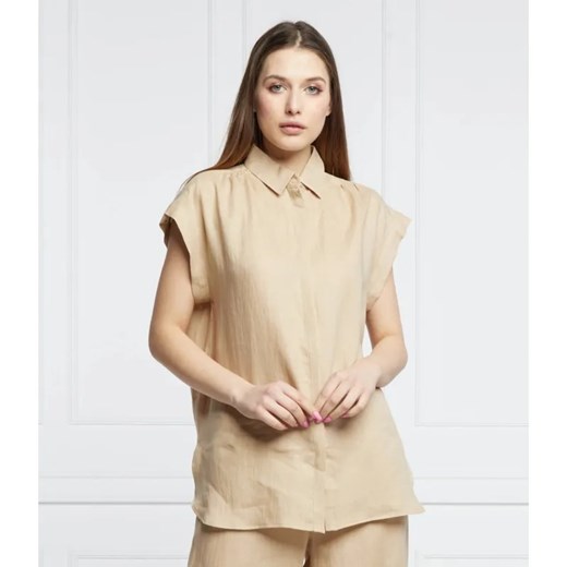 Marella SPORT Lniana koszula INCLUSO | Relaxed fit ze sklepu Gomez Fashion Store w kategorii Koszule damskie - zdjęcie 184352638