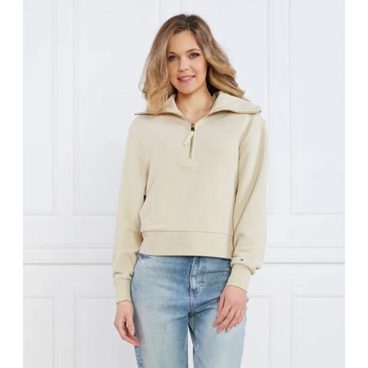 Tommy Hilfiger Bluza 1985 REG MINI CORP LOGO 1/2ZIP | Regular Fit ze sklepu Gomez Fashion Store w kategorii Bluzy damskie - zdjęcie 184352667