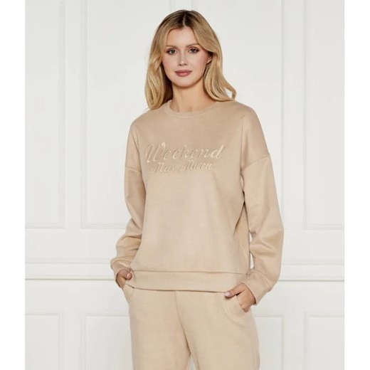 Weekend MaxMara Sweter SAND | Regular Fit | z dodatkiem wełny ze sklepu Gomez Fashion Store w kategorii Swetry damskie - zdjęcie 184352688