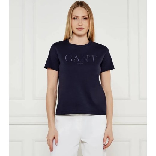 Gant T-shirt | Regular Fit ze sklepu Gomez Fashion Store w kategorii Bluzki damskie - zdjęcie 184352768