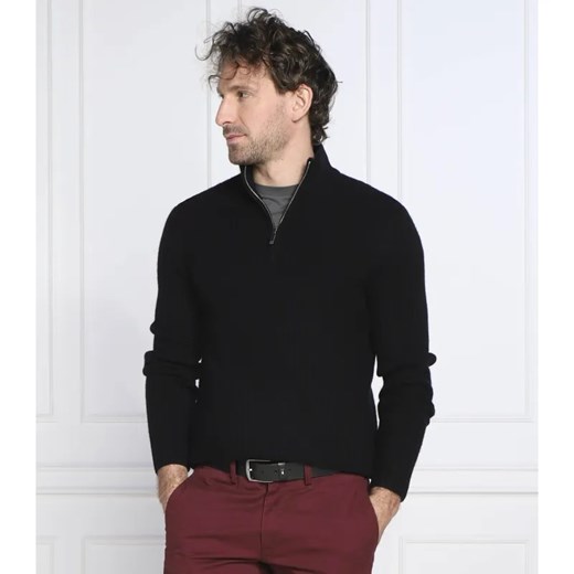 Emporio Armani Wełniany sweter MAGLIA | Regular Fit | z dodatkiem kaszmiru ze sklepu Gomez Fashion Store w kategorii Swetry męskie - zdjęcie 184352786