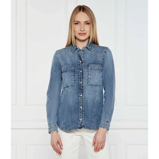 Patrizia Pepe Jeansowa koszula | Regular Fit ze sklepu Gomez Fashion Store w kategorii Koszule damskie - zdjęcie 184352798