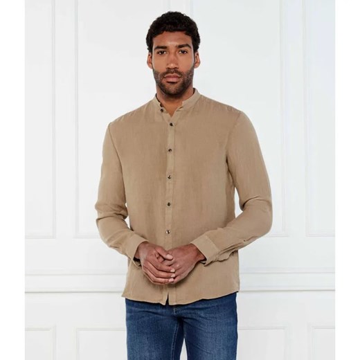 HUGO Lniana koszula Elvory | Slim Fit ze sklepu Gomez Fashion Store w kategorii Koszule męskie - zdjęcie 184352845