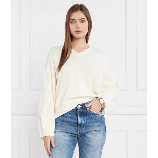 Armani Exchange Sweter PULLOVER | Loose fit ze sklepu Gomez Fashion Store w kategorii Swetry damskie - zdjęcie 184352867