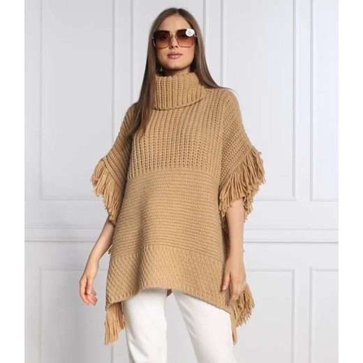 Liu Jo Ponczo | Relaxed fit | z dodatkiem wełny ze sklepu Gomez Fashion Store w kategorii Poncza - zdjęcie 184352928