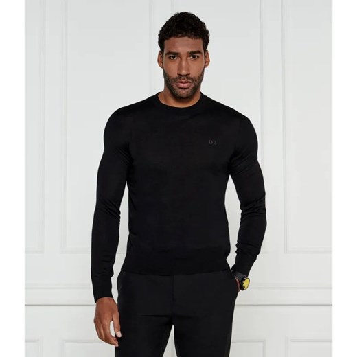 Dsquared2 Wełniany sweter | Regular Fit ze sklepu Gomez Fashion Store w kategorii Swetry męskie - zdjęcie 184352935