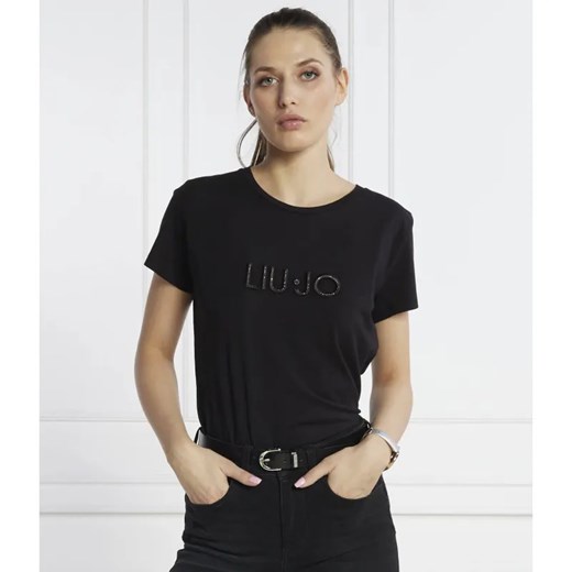 Liu Jo Sport T-shirt | Regular Fit ze sklepu Gomez Fashion Store w kategorii Bluzki damskie - zdjęcie 184352946