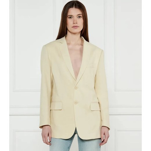 TWINSET Marynarka | Regular Fit | z dodatkiem lnu ze sklepu Gomez Fashion Store w kategorii Marynarki damskie - zdjęcie 184352968
